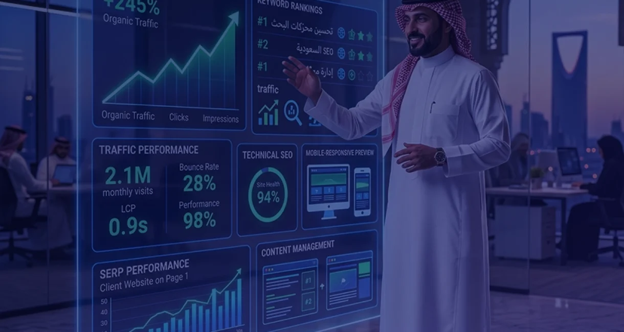 إدارة الموقع الإلكتروني وتهيئة SEO