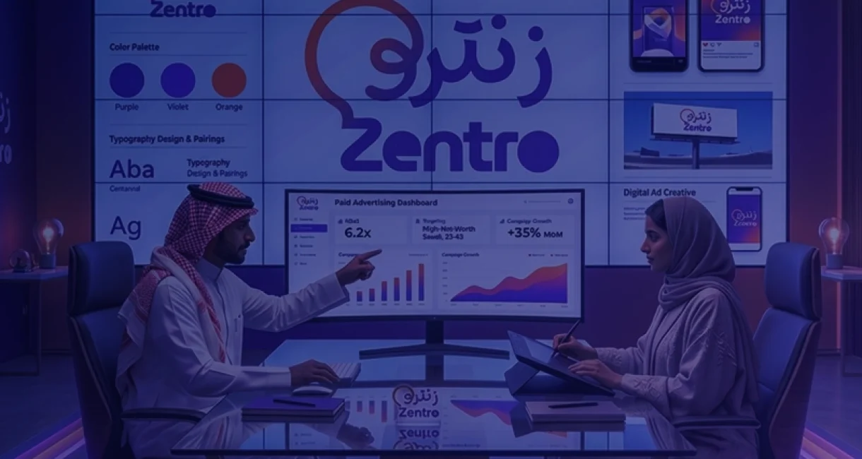 تصميم الهوية البصرية والحملات الإعلانية المدفوعة